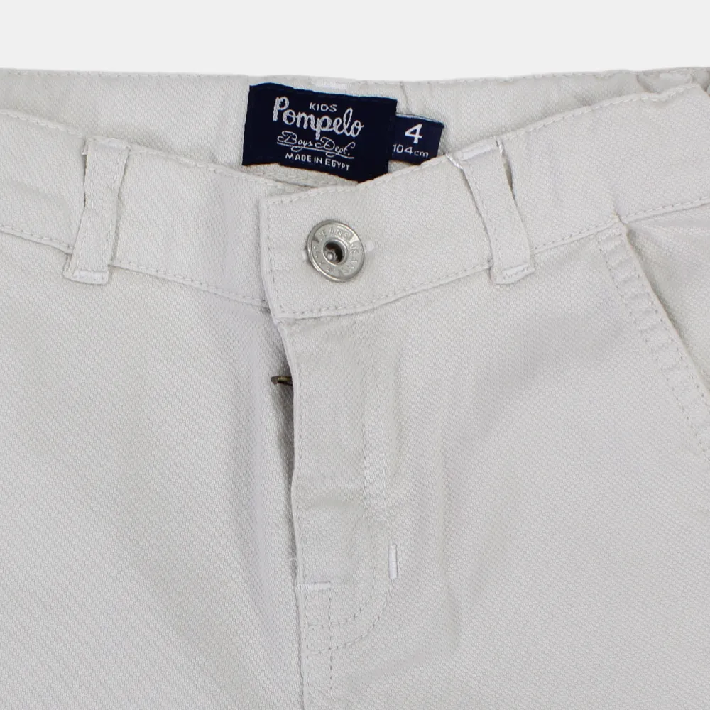 Boys Plain Gabardine Shorts