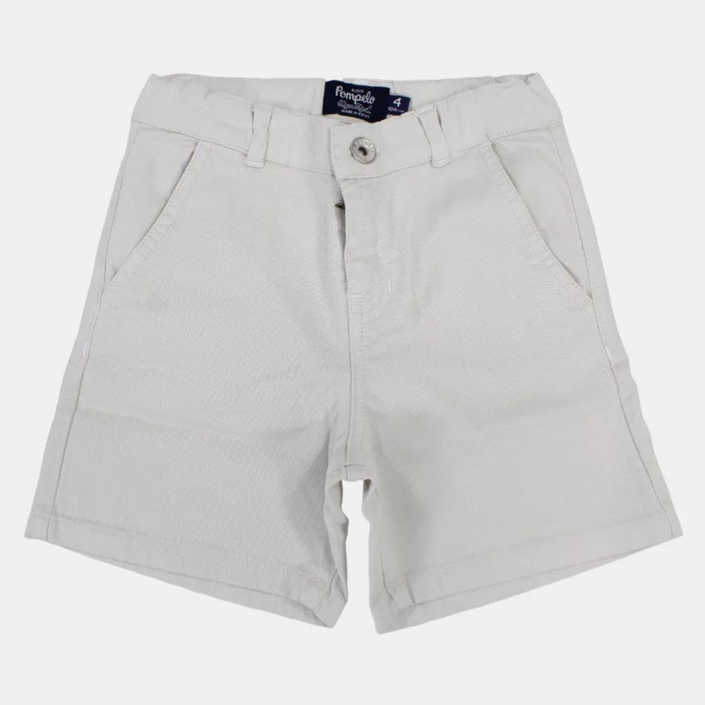Boys Plain Gabardine Shorts