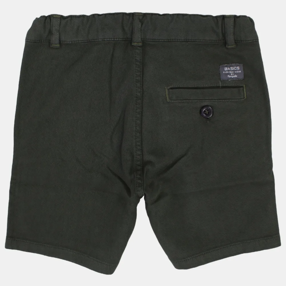 Boys Plain Gabardine Shorts
