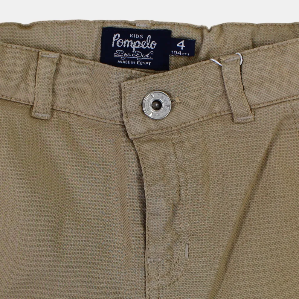 Boys Plain Gabardine Shorts