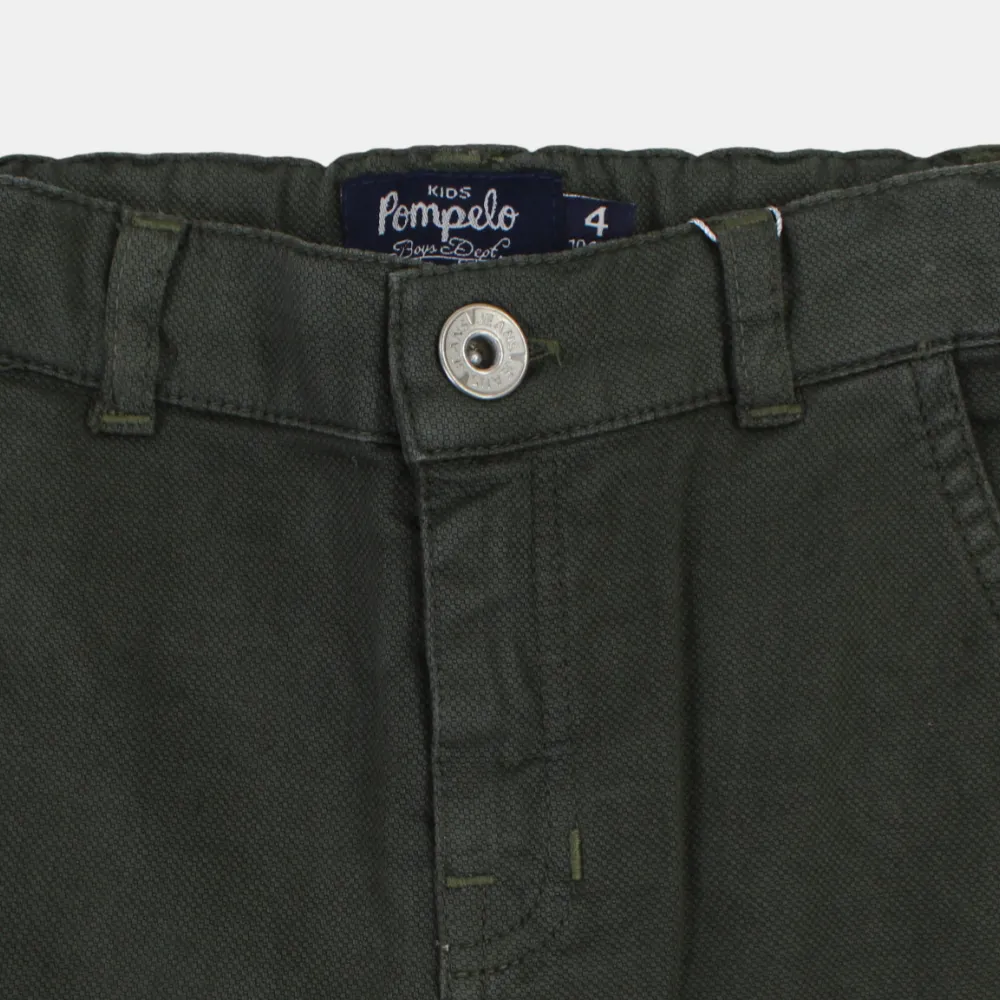 Boys Plain Gabardine Shorts