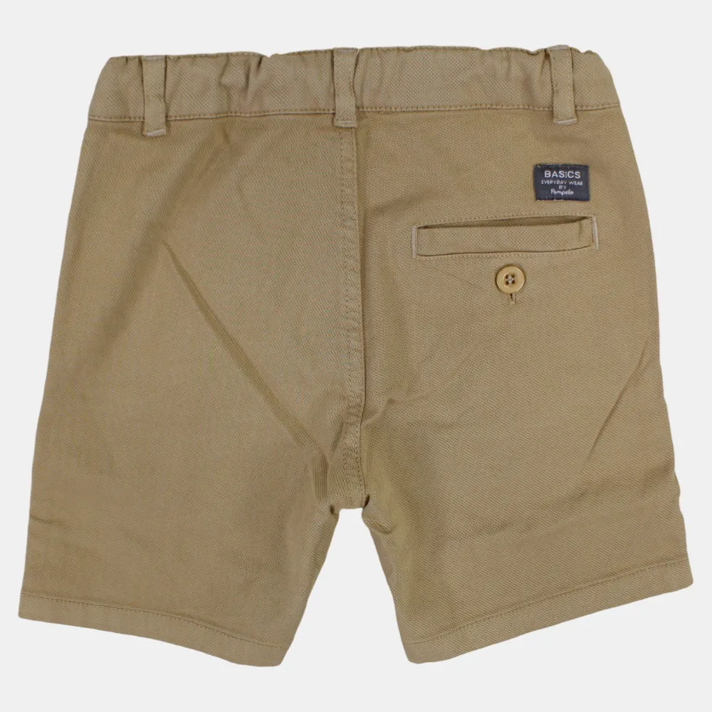 Boys Plain Gabardine Shorts