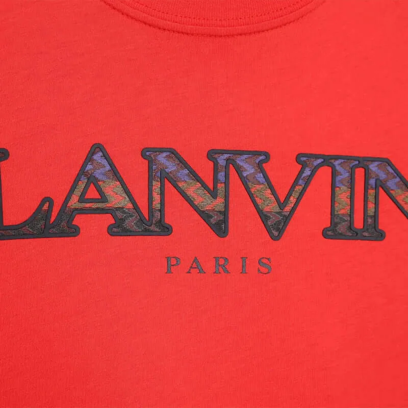 Boys Red Colourful Logo T-Shirt