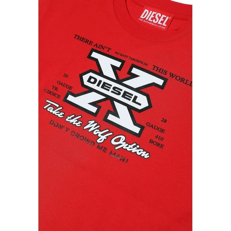 Boys Red Diesel X T-Shirt