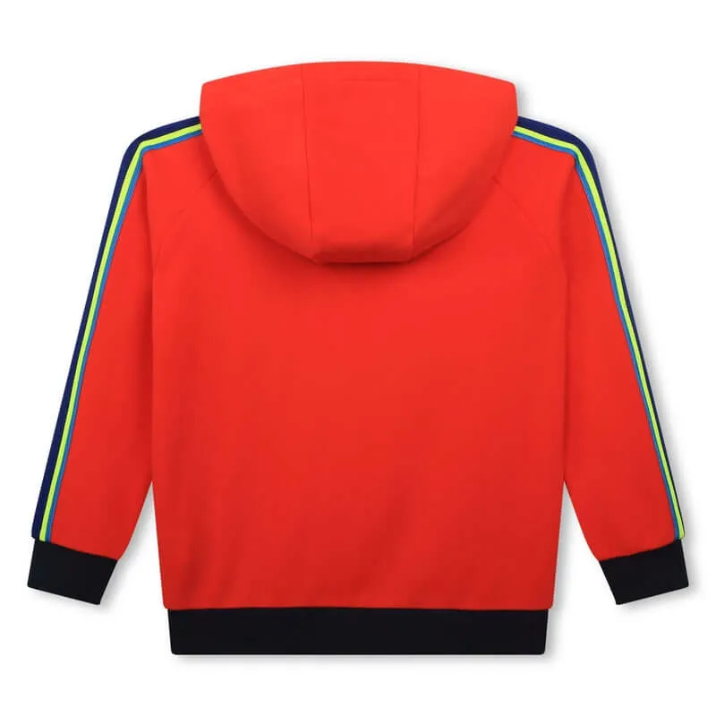 Boys Red Hooded Sweatshirt