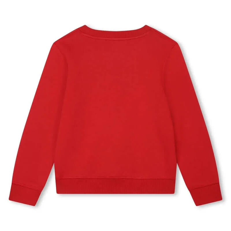 Boys Red 'JUNGLE GAME' Elephant Sweatshirt