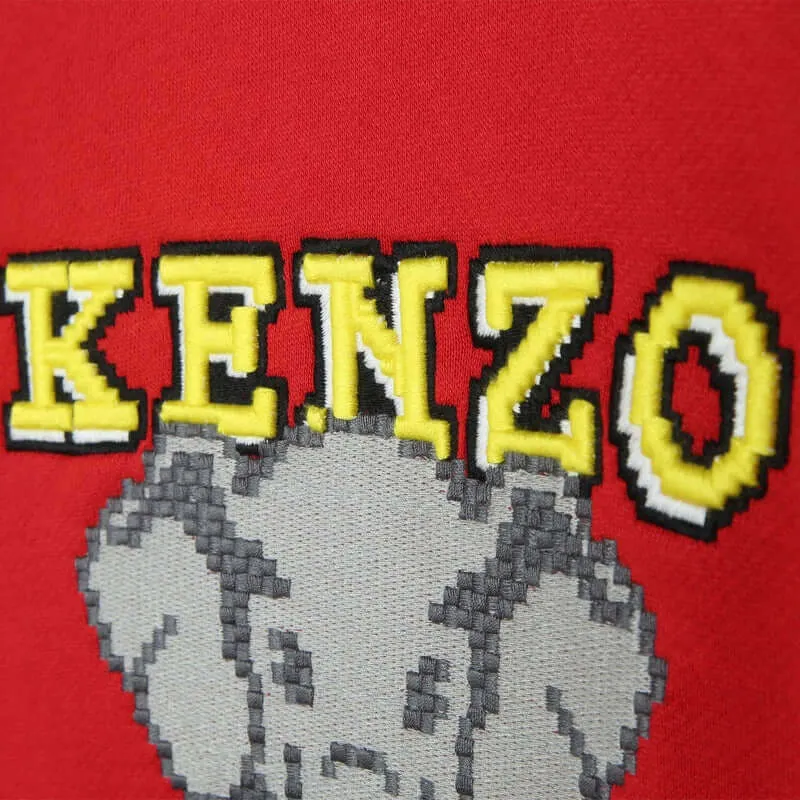 Boys Red 'JUNGLE GAME' Elephant Sweatshirt