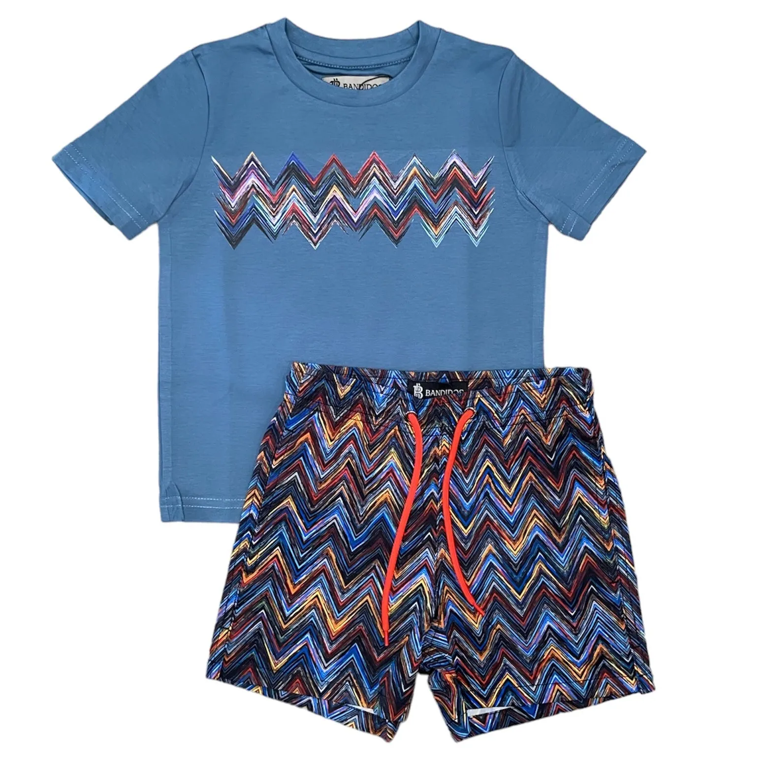 Boys Teal Space Zig Swim Set