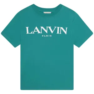 Boys Turquoise Logo T-shirt