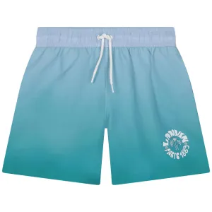 Boys Turquoise Waves Swim Shorts