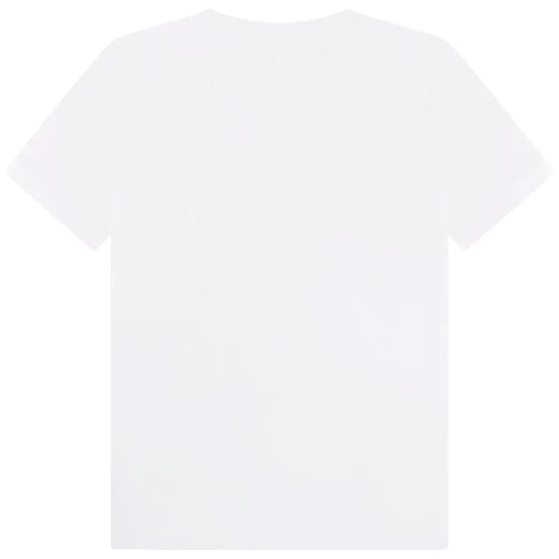Boys White Boss Logo T-Shirt
