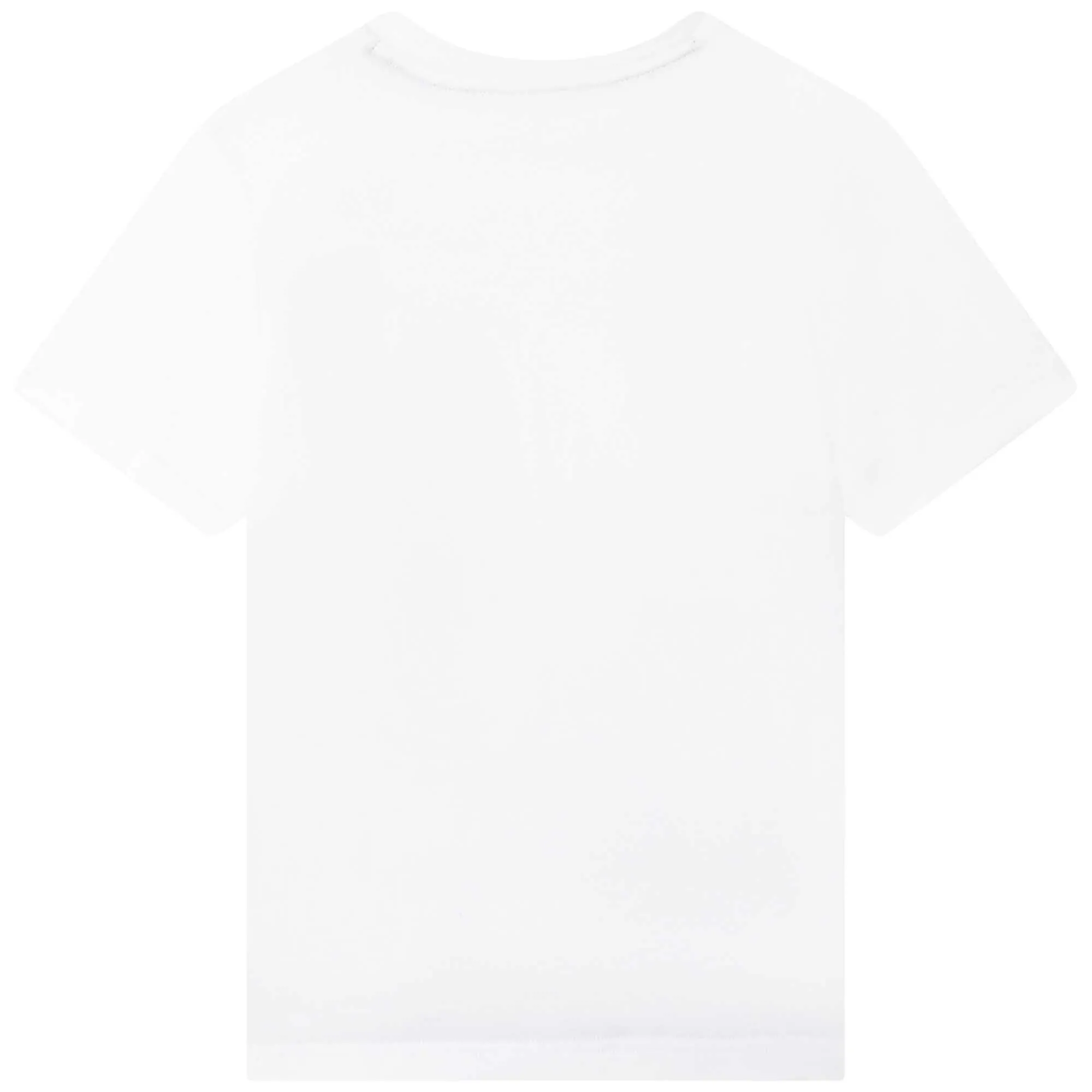 Boys White Cotton Logo T-Shirt