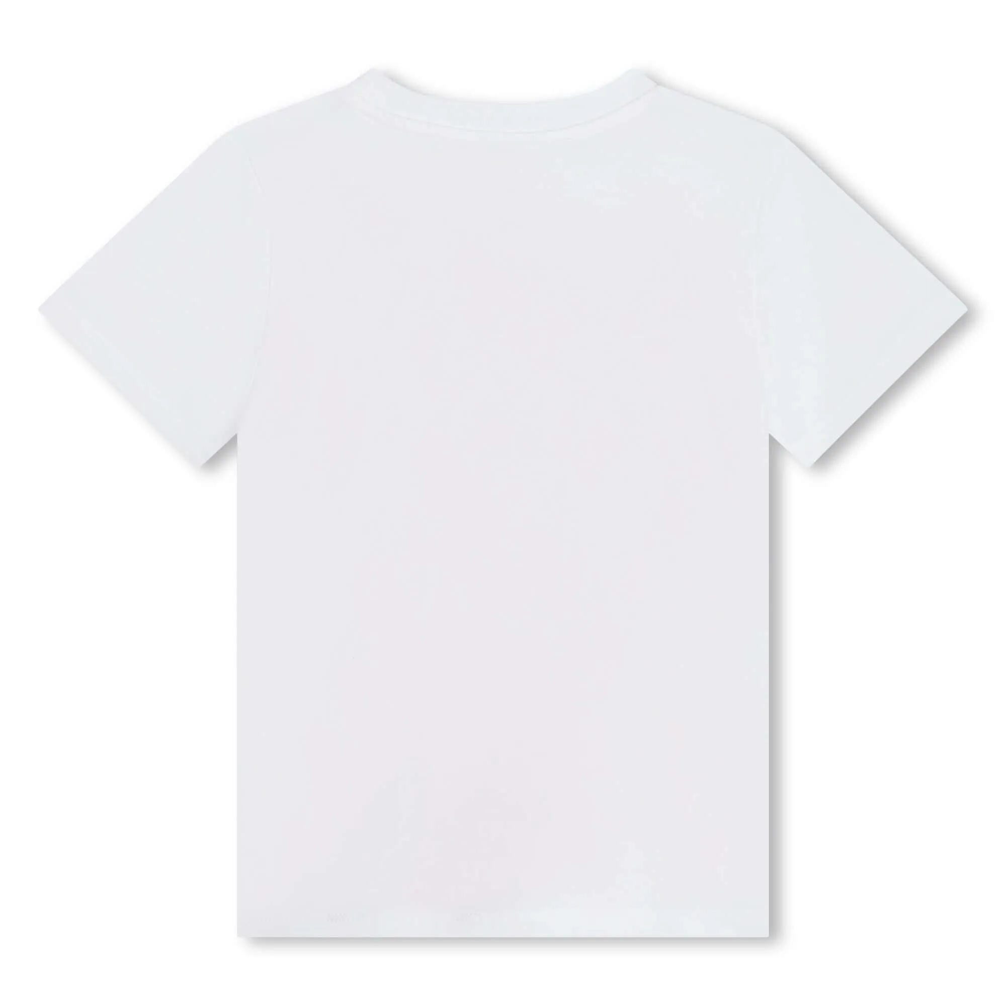 Boys White Elephant Print T-Shirt