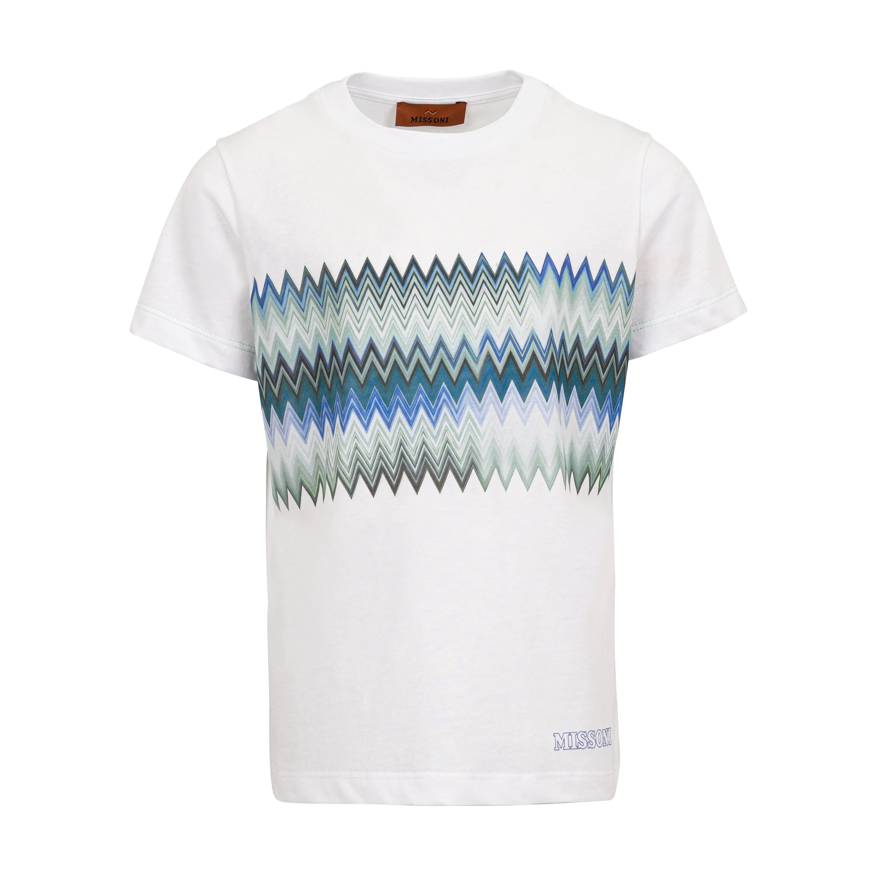 Boys White Green T-Shirt