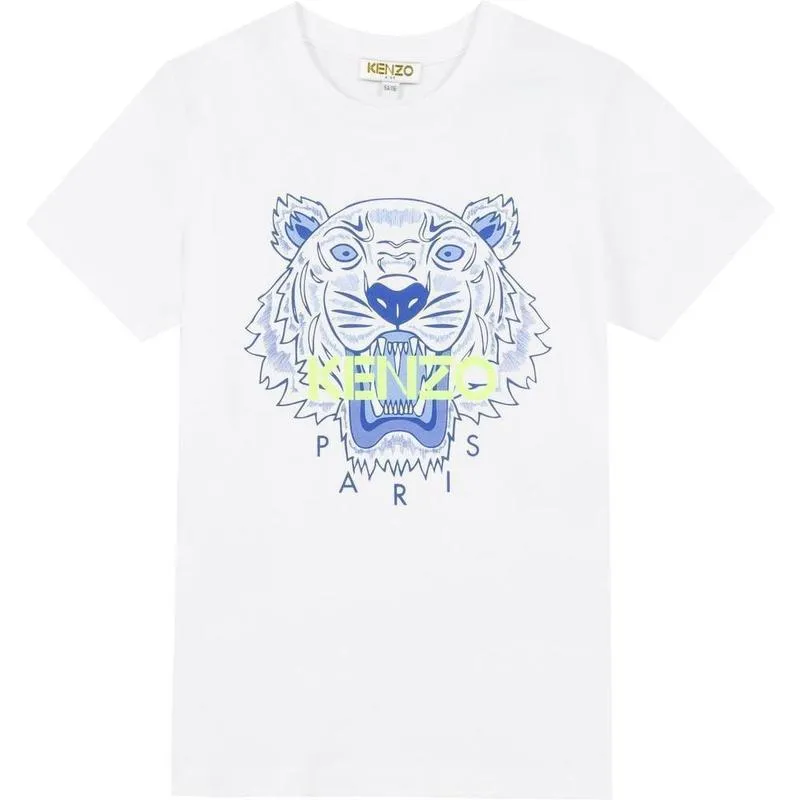 Boys White Jb Tiger T-Shirt