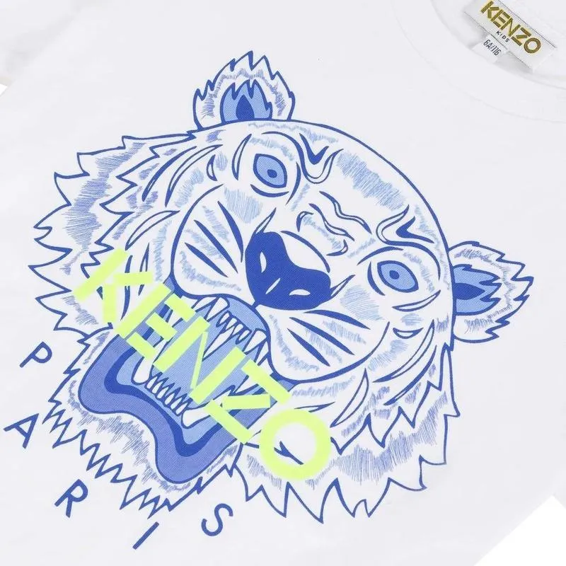 Boys White Jb Tiger T-Shirt