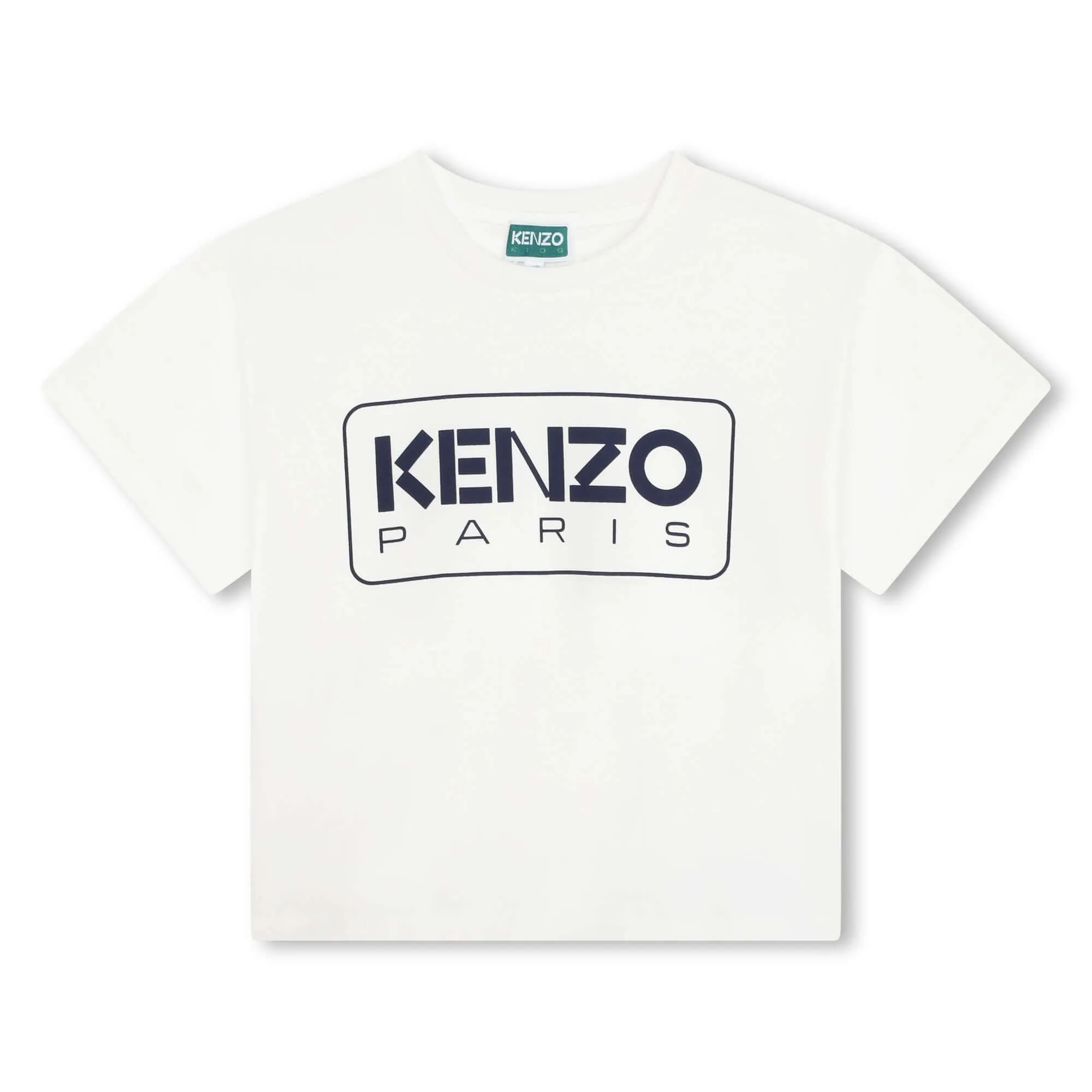 Boys White Kenzo Paris Logo T-Shirt