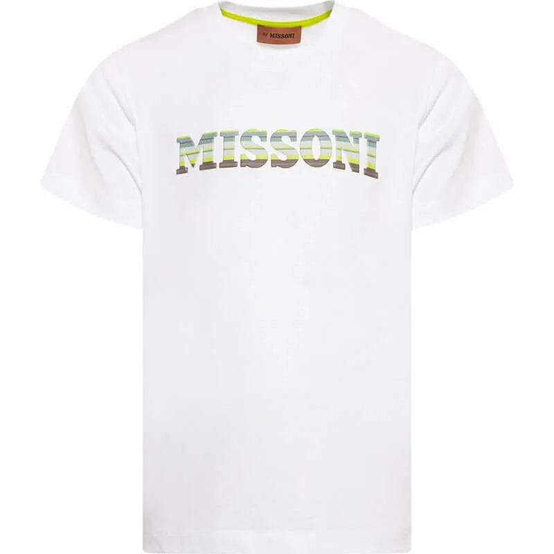 Boys White Logo T-Shirt