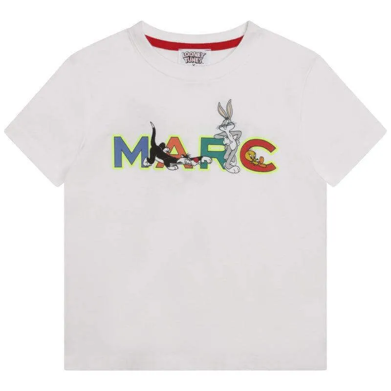 Boys White Looney Tunes T-shirt