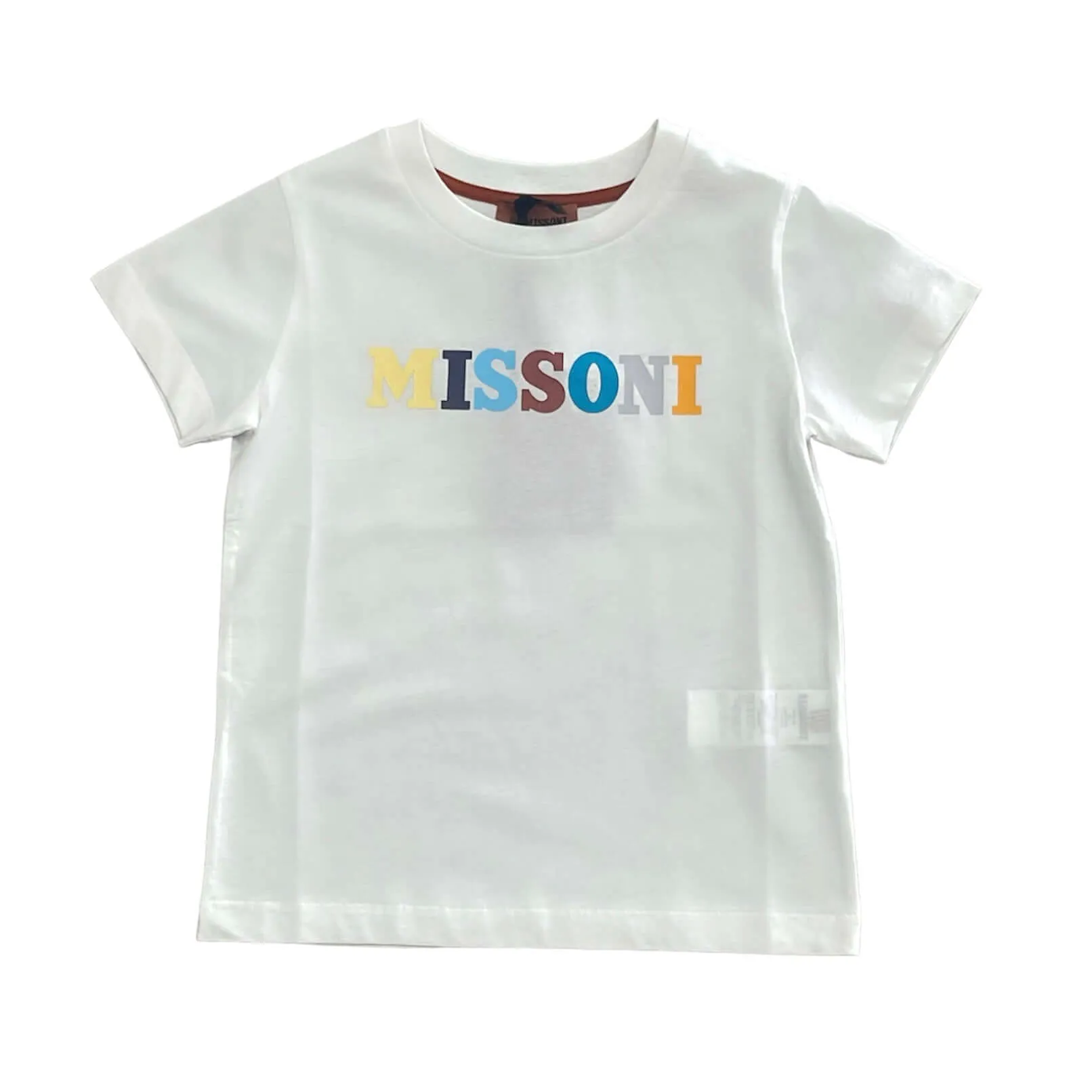 Boys White Multi Logo T-Shirt