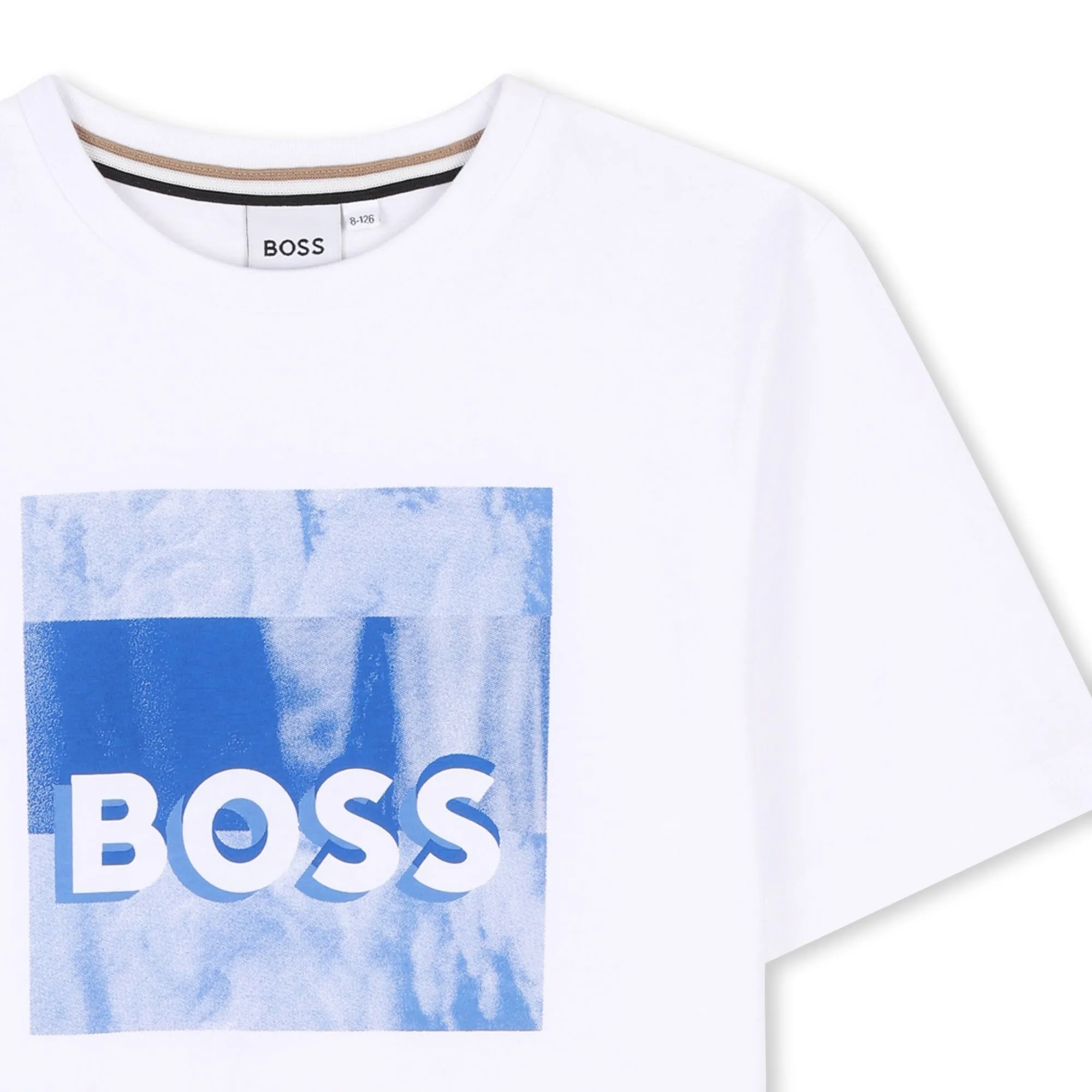 Boys White Short Sleeve T-Shirt