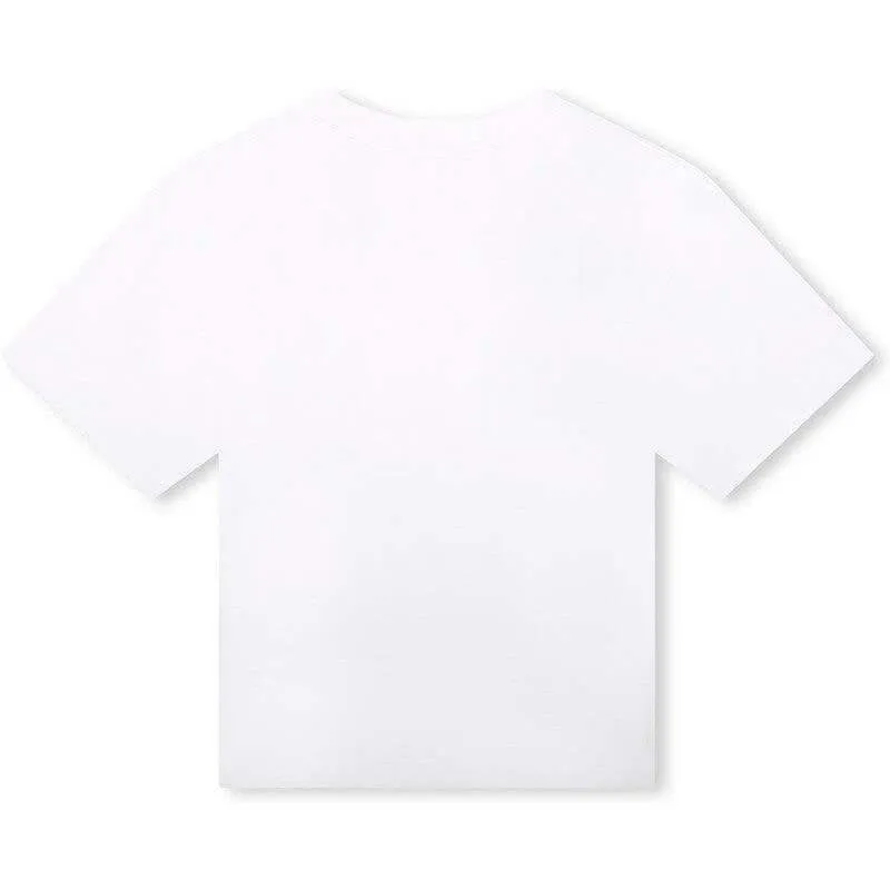 Boys White Short Sleeve T-Shirt