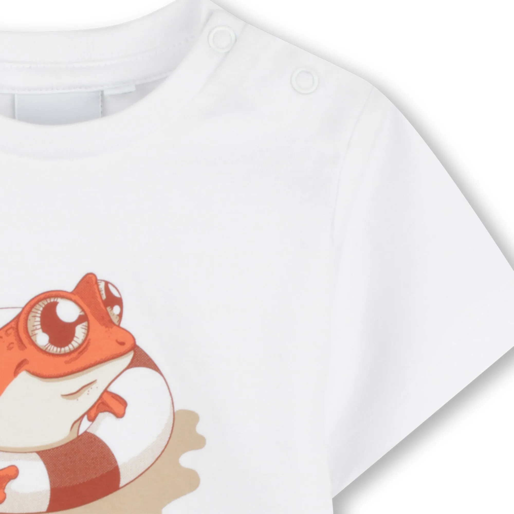 Boys White Short Sleeve T-Shirt