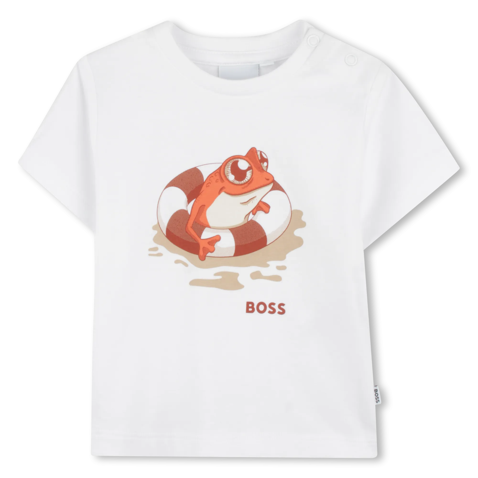 Boys White Short Sleeve T-Shirt
