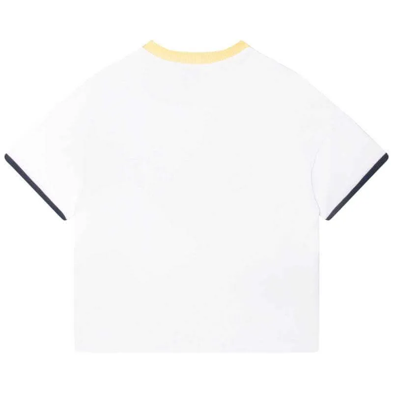 Boys White Tiger Logo T-Shirt