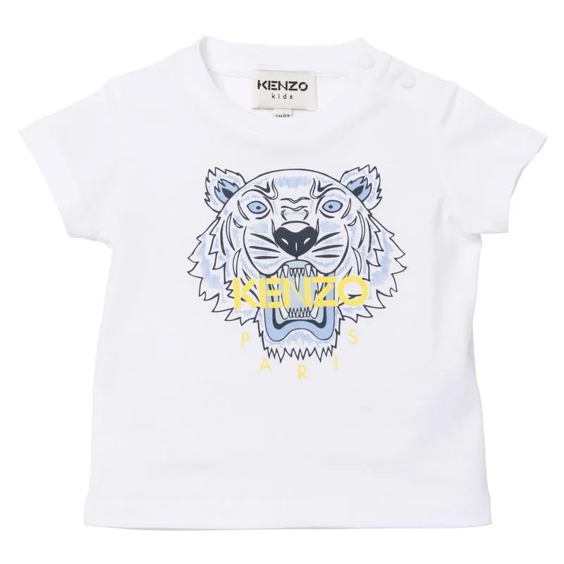 Boys White Tiger Paris T-Shirt