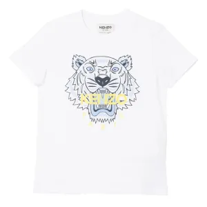 Boys White Tiger T-Shirt