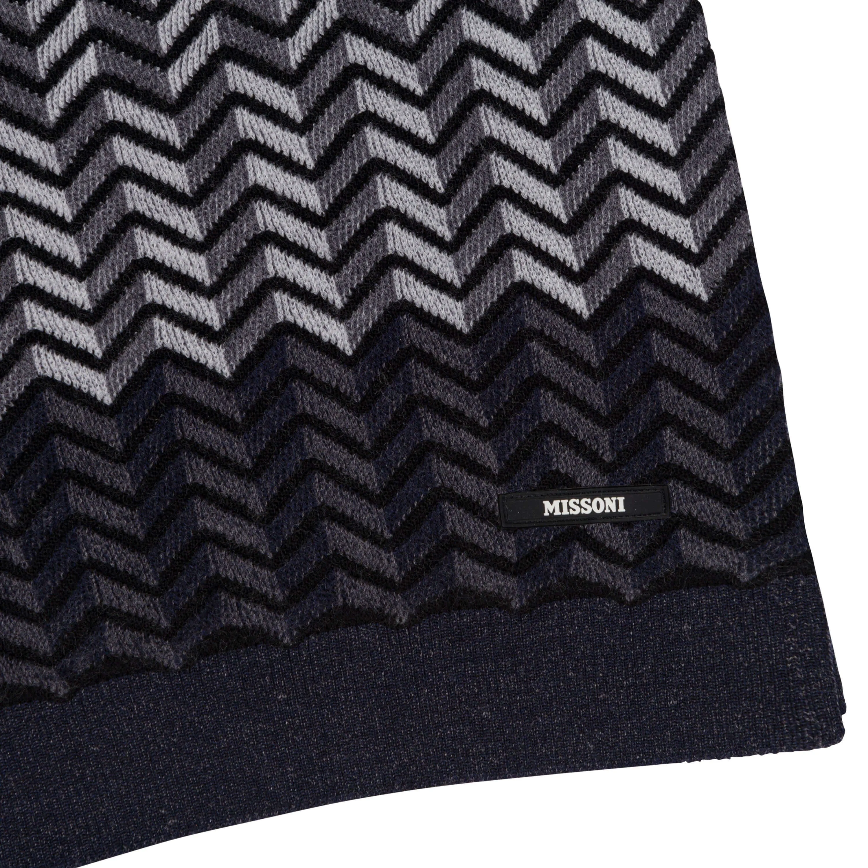 Boys Wool Black/Grey Hat