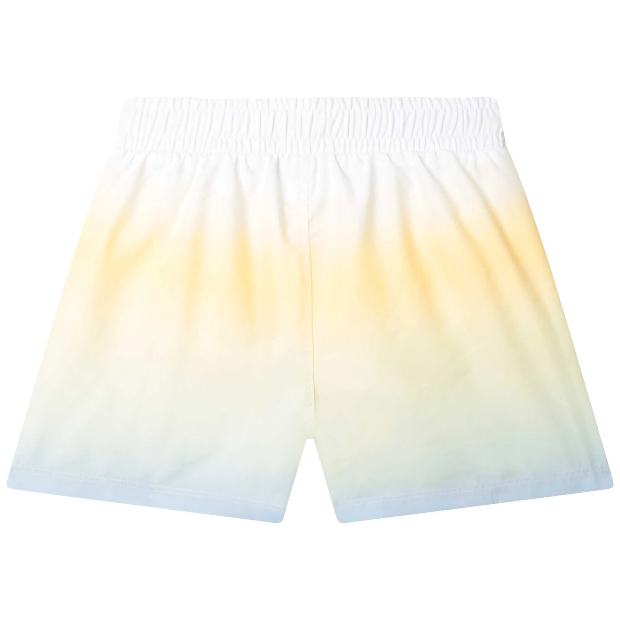 Boys Yellow And Blue Swim Shorts