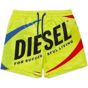 Boys Yellow Logo Shorts