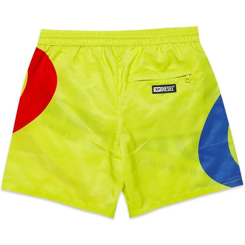 Boys Yellow Logo Shorts