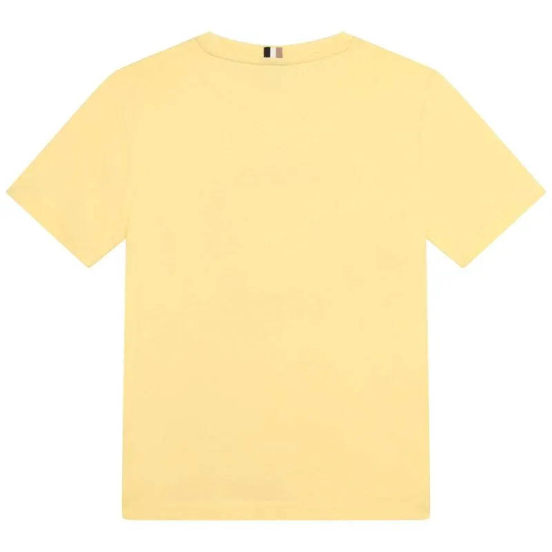 Boys Yellow Tennis Club Short Sleeve T-shirt