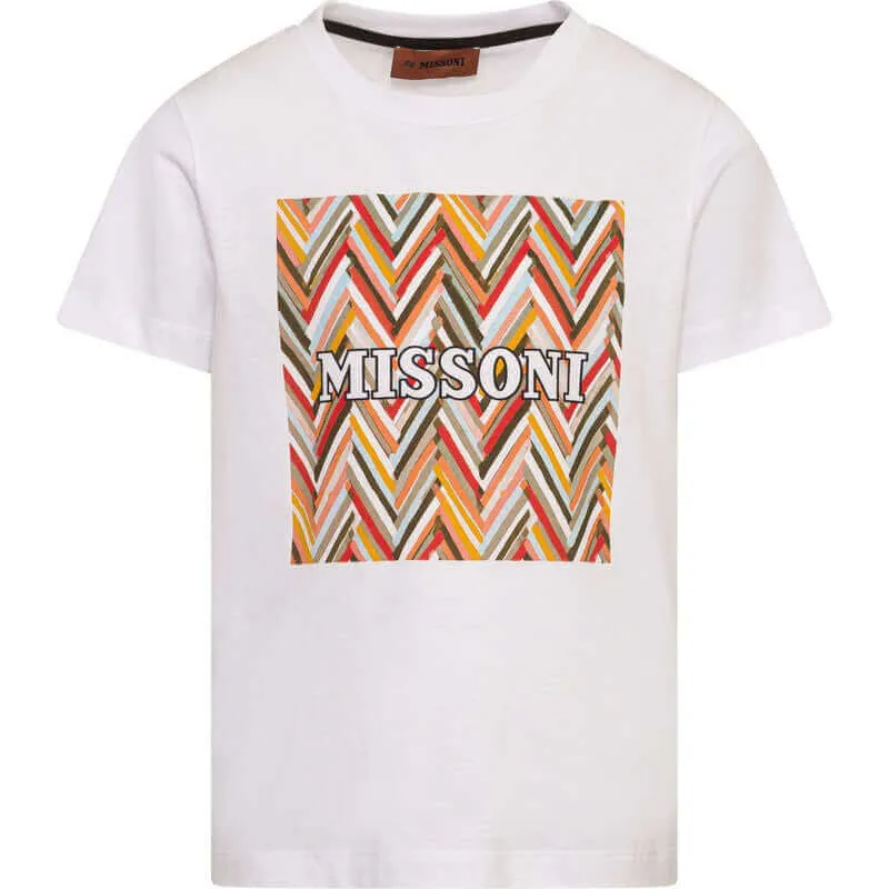 Boys Zig Zag Print Graphic T-Shirt