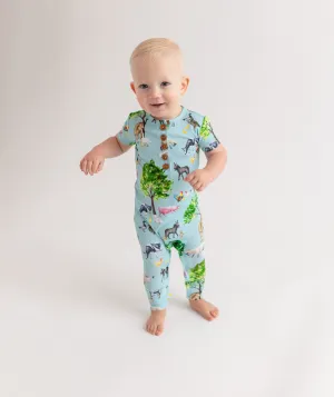 Brayden - Short Sleeve Henley Romper