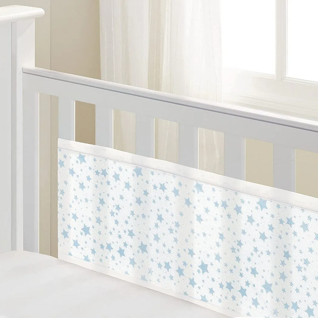 BreathableBaby Mesh Liner - 2 Sided (Twinkle Stars Blue)