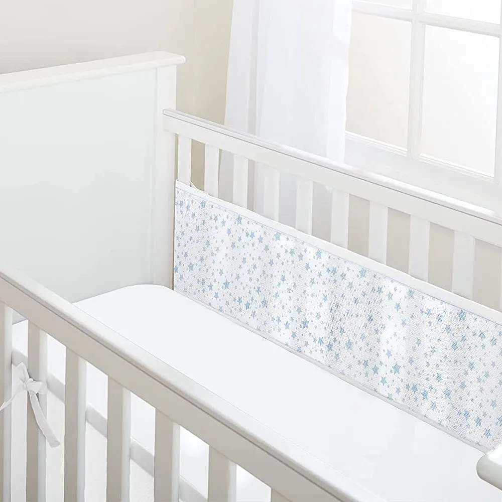 BreathableBaby Mesh Liner - 2 Sided (Twinkle Stars Blue)