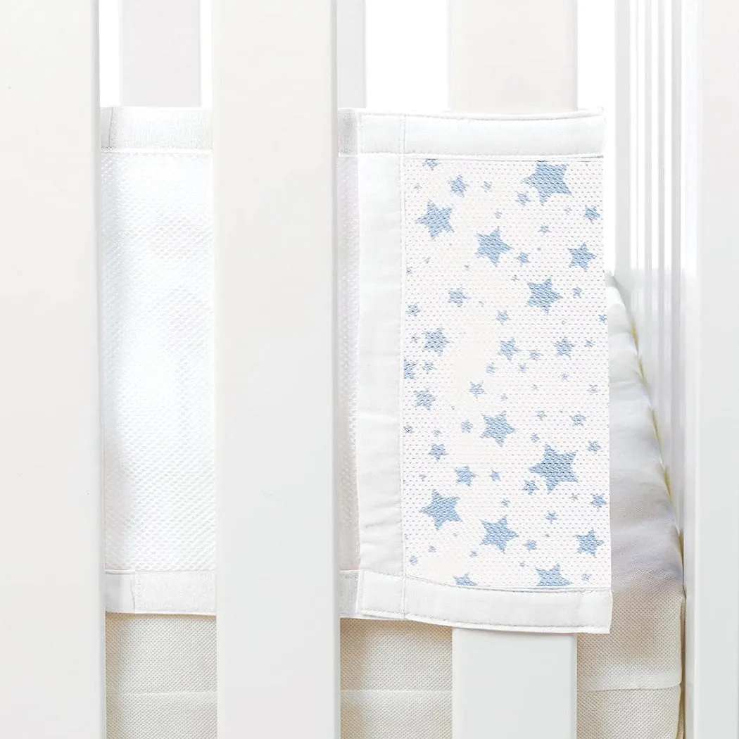 BreathableBaby Mesh Liner - 2 Sided (Twinkle Stars Blue)