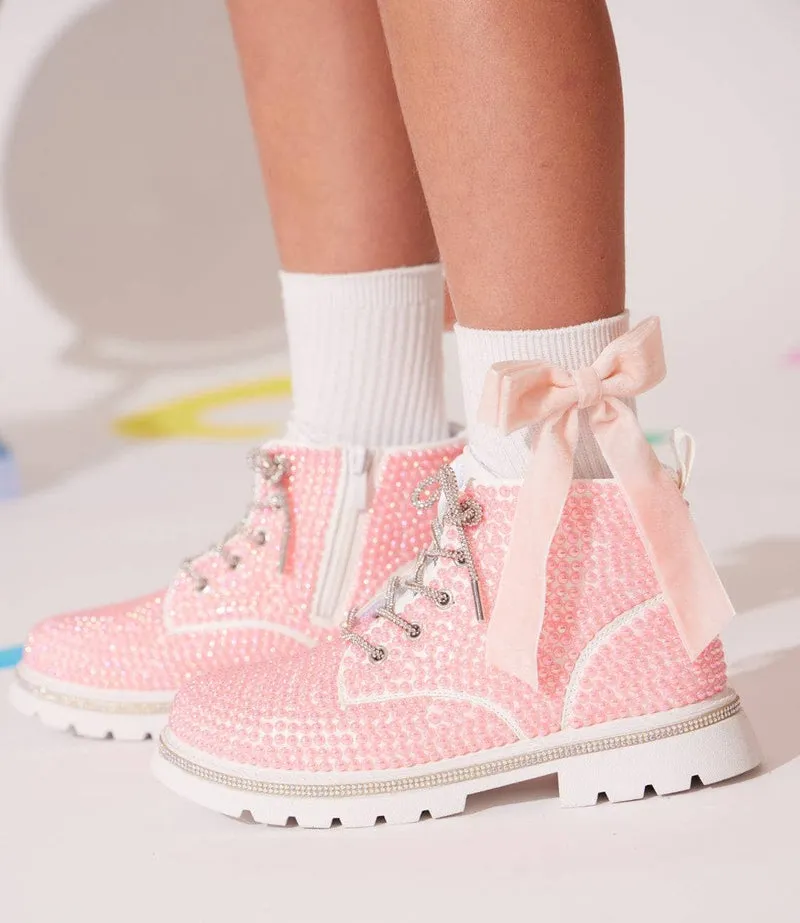 Bubble Gum Shimmer Boots by Lola   The Boys