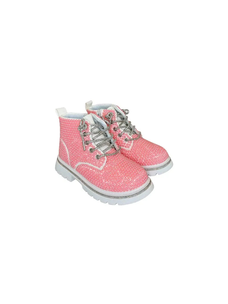 Bubble Gum Shimmer Boots by Lola   The Boys