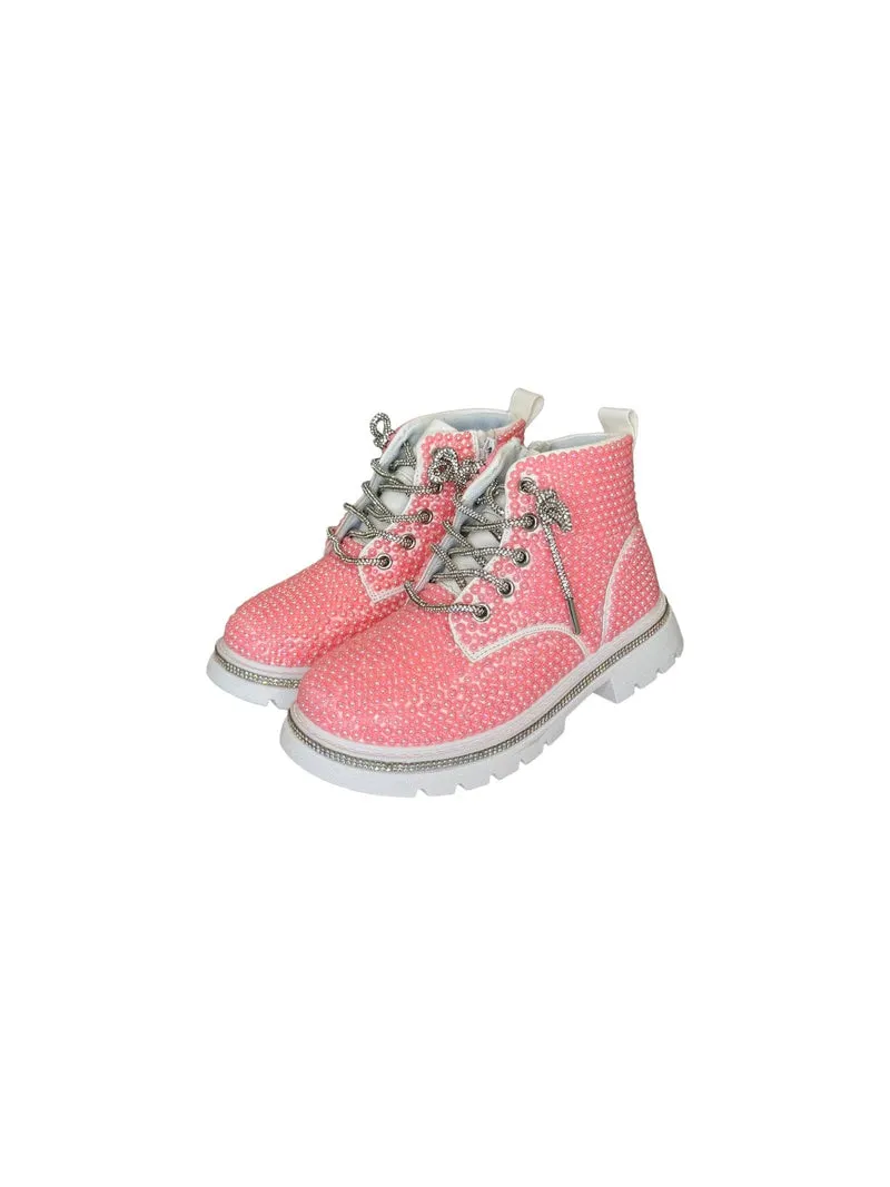 Bubble Gum Shimmer Boots by Lola   The Boys