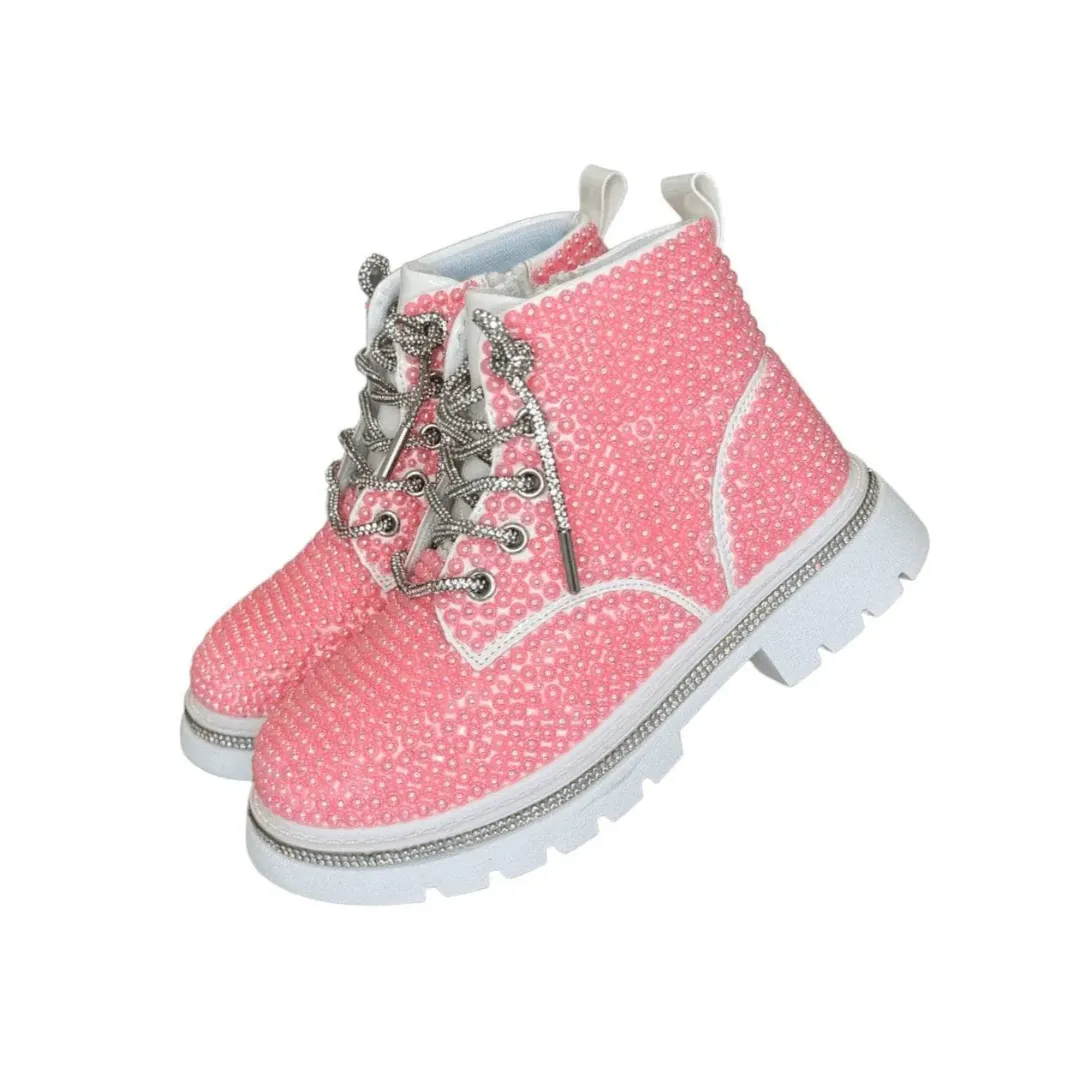 Bubble Gum Shimmer Boots by Lola   The Boys