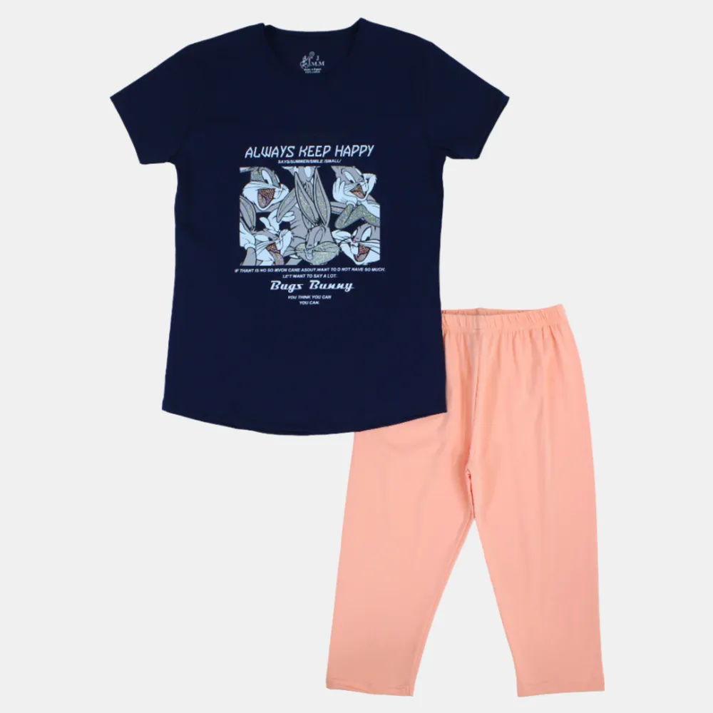 Bugs Bunny Girls' Cotton Pajama Set