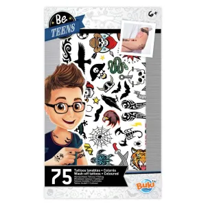 Buki France 75 Wash-Off Tattoos - Rock
