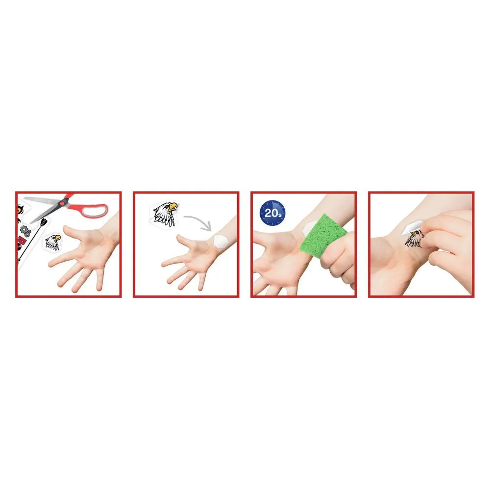 Buki France 75 Wash-Off Tattoos - Rock