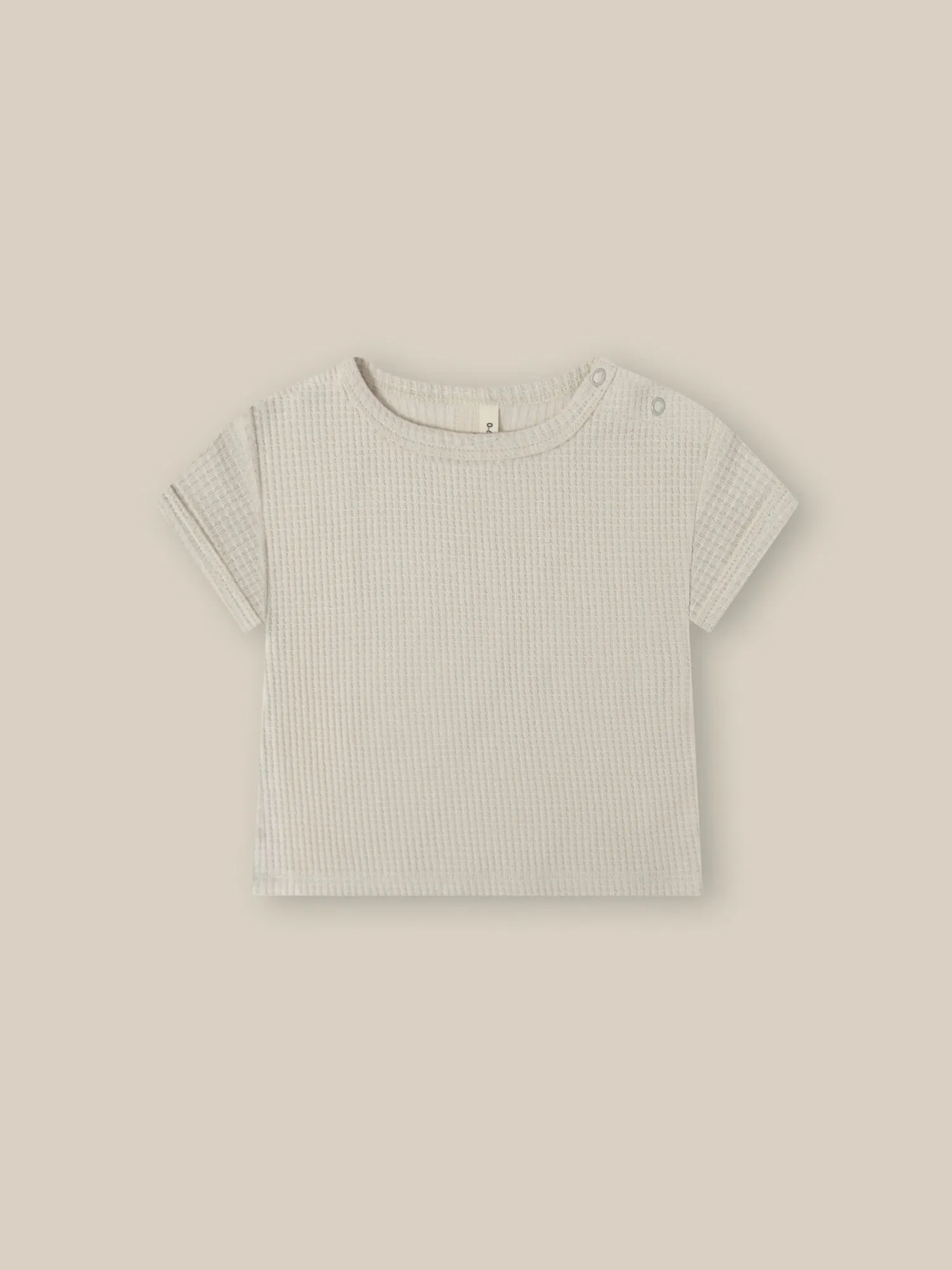 Ceramic White Waffle Boxy T-shirt