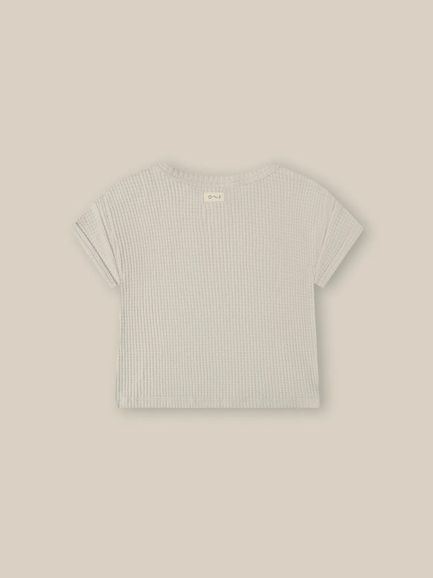 Ceramic White Waffle Boxy T-shirt